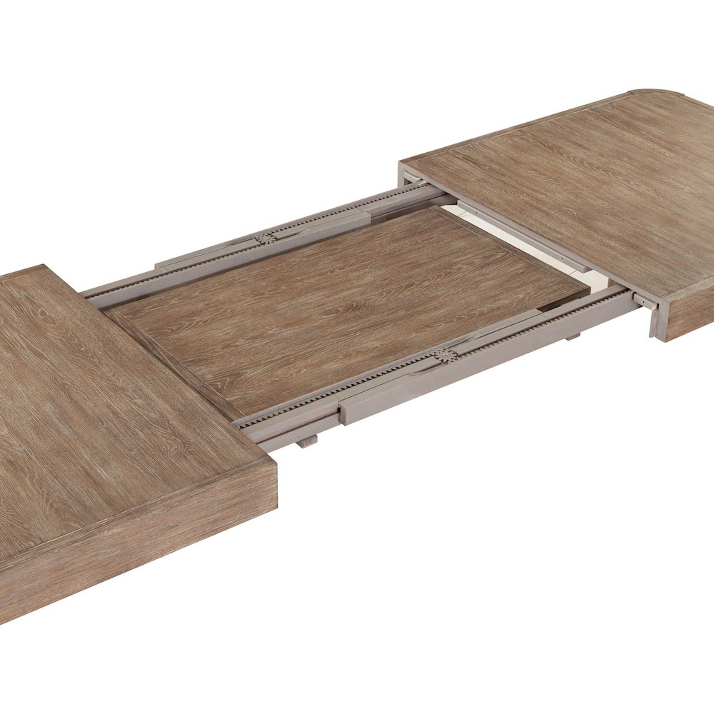 South Bend Rectangular Leg Table - Removeable Leaf - Burnished Clay