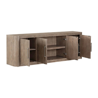 South Bend 82 Inch TV Stand Entertainment Center - Burnished Clay