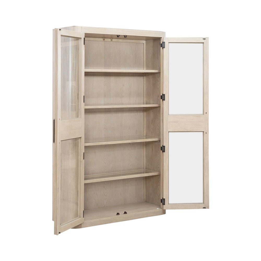 South Bend 2 Piece Bunching Cabinet Set - Cloud White Wood