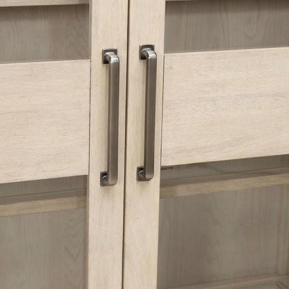 South Bend 2 Piece Bunching Cabinet Set - Cloud White Wood