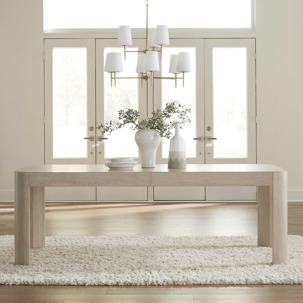 South Bend 7 Piece Rectangular Table Set - Cloud White