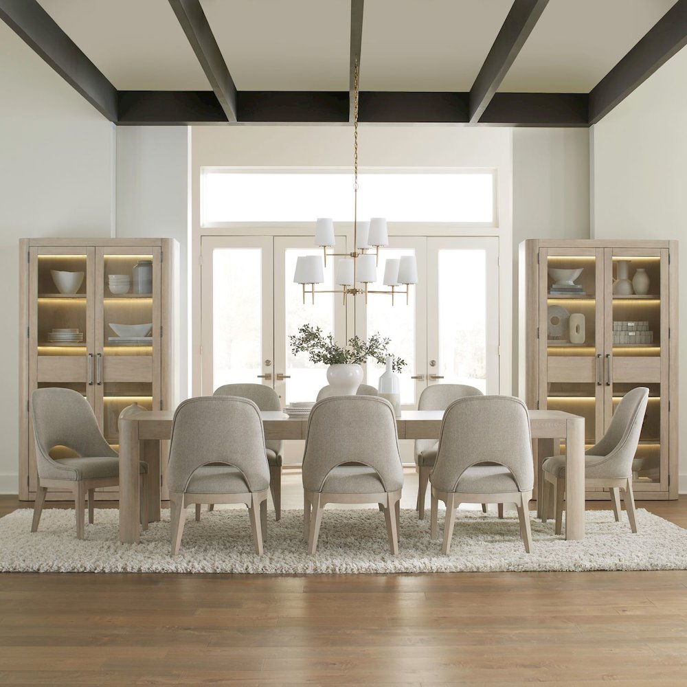 South Bend 9 Piece Rectangular Table Set - Cloud White