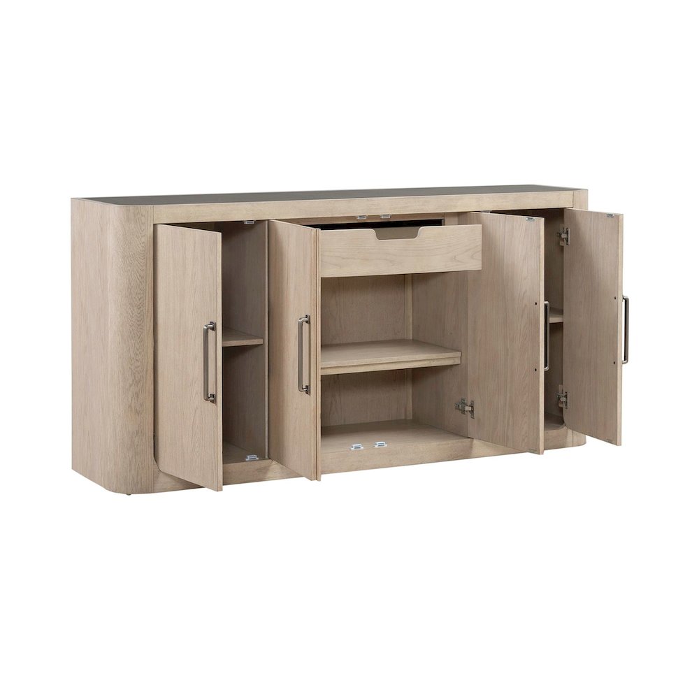 South Bend Server - Cloud White Wood