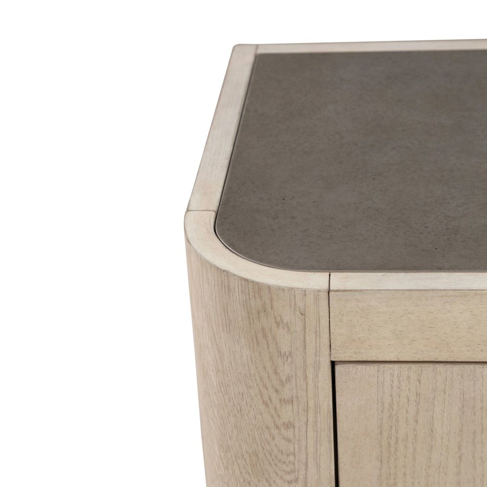 South Bend Server - Cloud White Wood