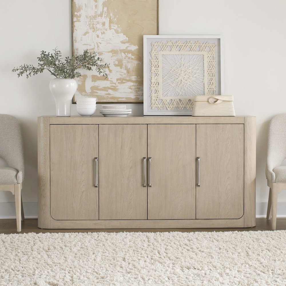 South Bend Server - Cloud White Wood