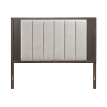 Modern Edge King Upholstered Panel Headboard  - Caffe