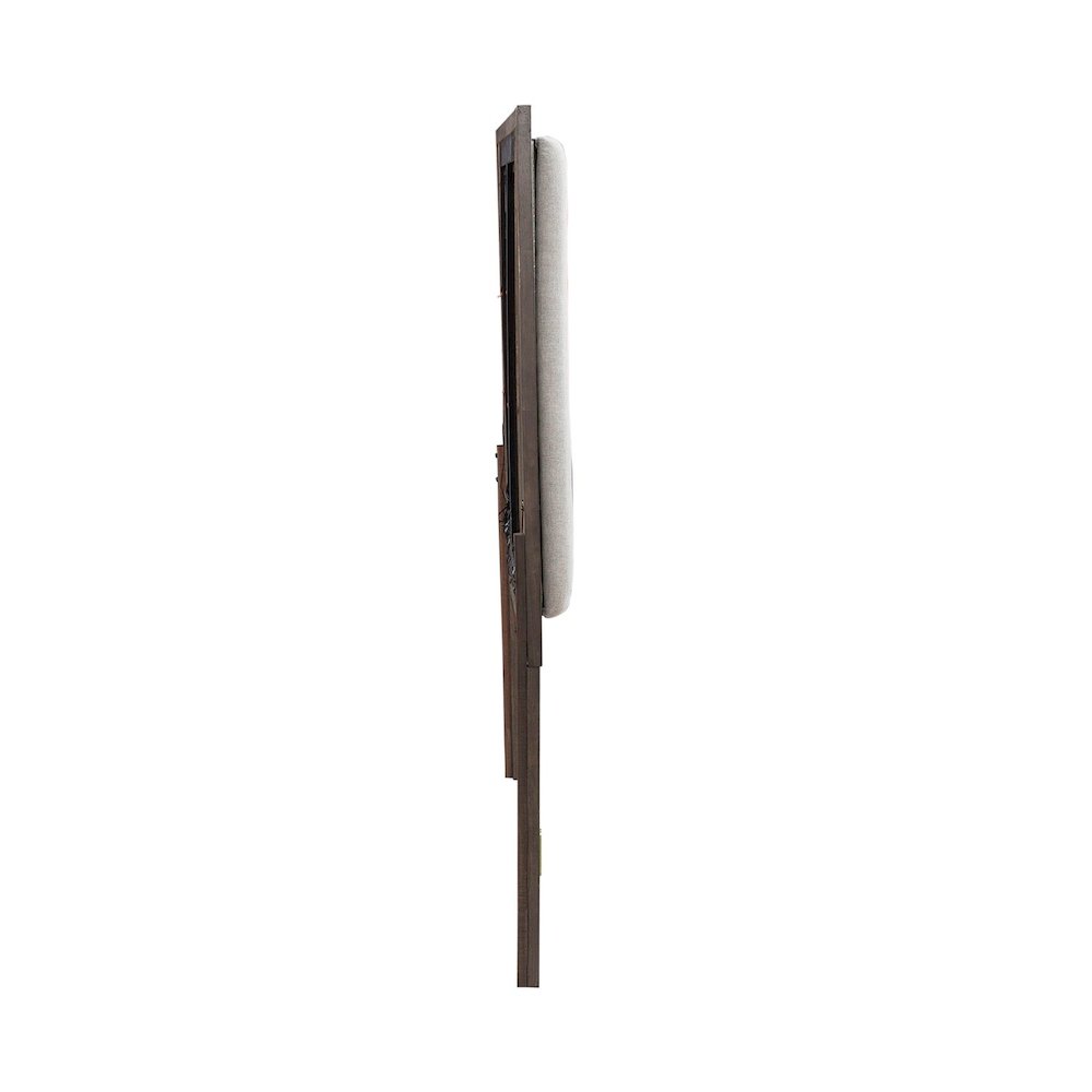 Modern Edge King Upholstered Panel Headboard  - Caffe