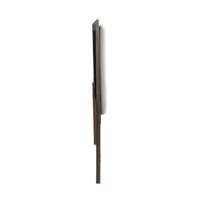 Modern Edge King Upholstered Panel Headboard  - Caffe
