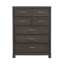 Modern Edge 5 Drawer Chest for Bedroom - Caffe