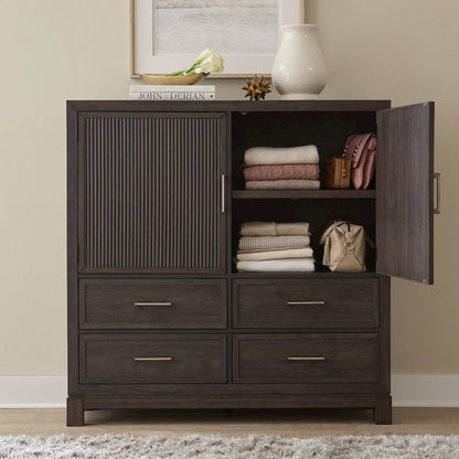 Modern Edge Dressing Chest for Bedroom - Caffe