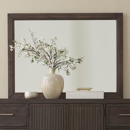 Modern Edge Landscape Mirror for Bedroom Dresser Mount - Caffe