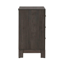 Modern Edge Bedroom Nightstand w/ Charging Station USB-A USB-C - Caffe