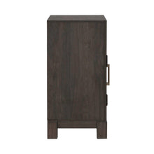 Modern Edge Bedroom Bedside Chest w/ Charging Station USB-A USB-C - Caffe