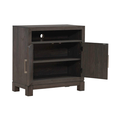 Modern Edge Bedroom Bedside Chest w/ Charging Station USB-A USB-C - Caffe