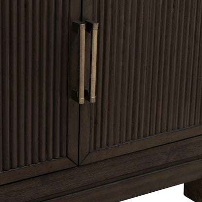 Modern Edge Bedroom Bedside Chest w/ Charging Station USB-A USB-C - Caffe
