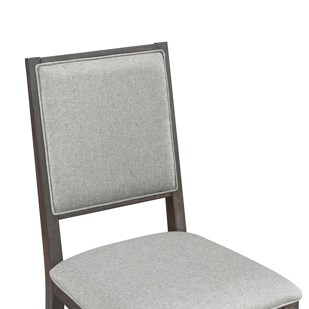 Modern Edge Uph Side Chair (RTA) - Caffe