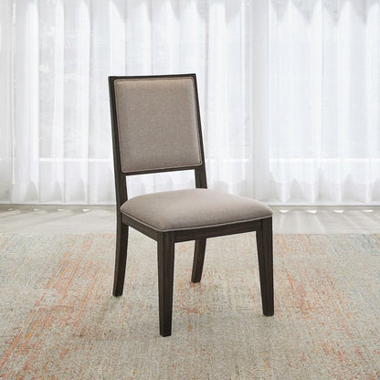 Modern Edge Uph Side Chair (RTA) - Caffe