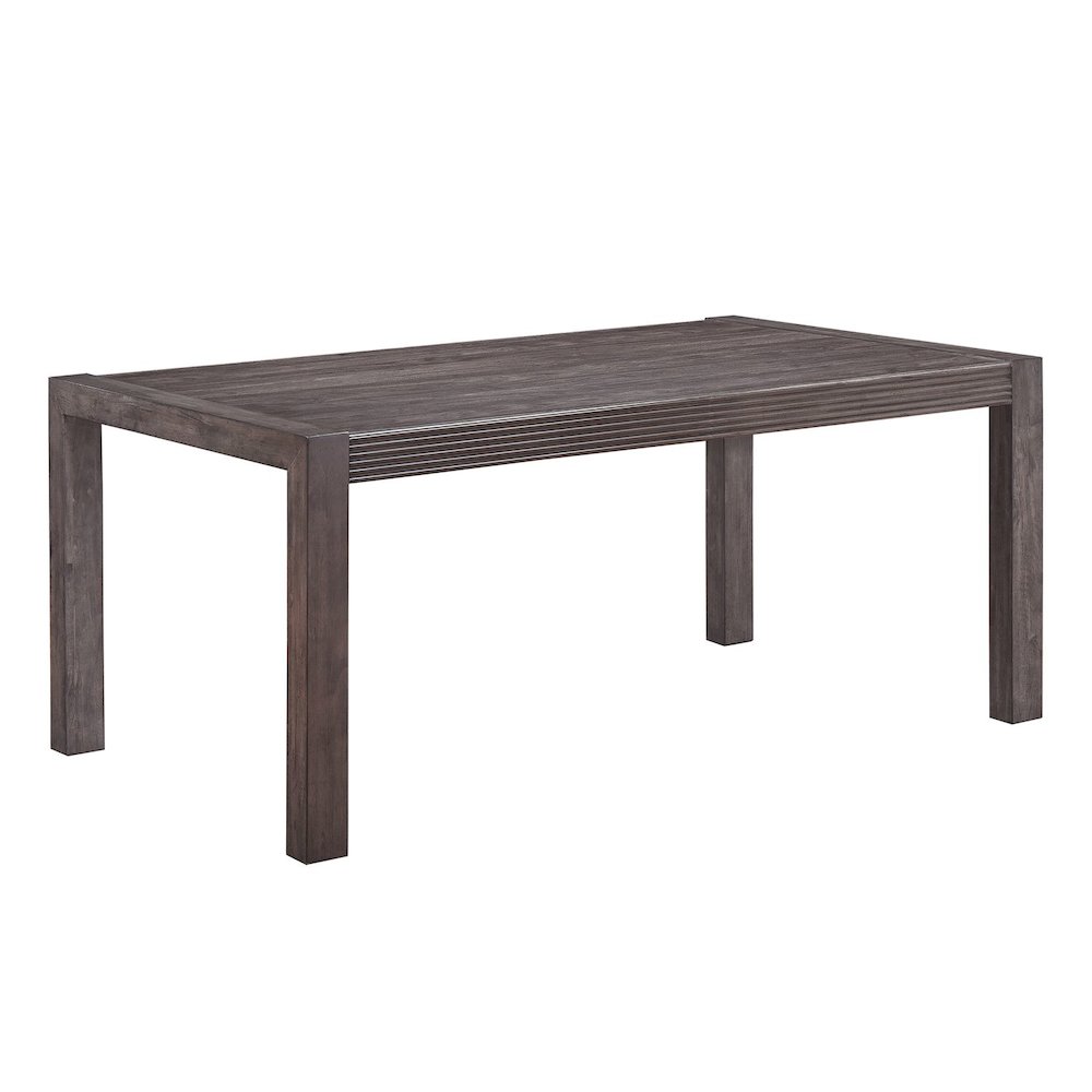Modern Edge 7 Piece Rectangular Table Set - Caffe