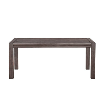 Modern Edge 7 Piece Rectangular Table Set - Caffe