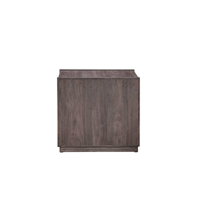 Modern Edge End Table for Living Room Contemporary - Caffe Brown