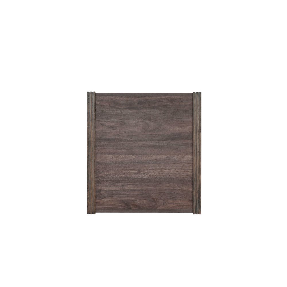 Modern Edge End Table for Living Room Contemporary - Caffe Brown