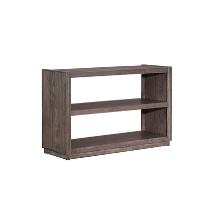 Modern Edge Sofa Table for Living Room Storage Display - Caffe Brown