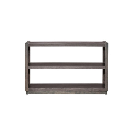 Modern Edge Sofa Table for Living Room Storage Display - Caffe Brown