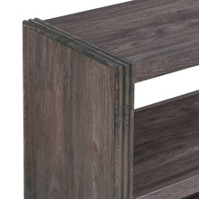 Modern Edge Sofa Table for Living Room Storage Display - Caffe Brown