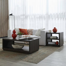 Modern Edge 3 Piece Living Room Set Cocktail Table, 2 End Tables  - Caffe Brown