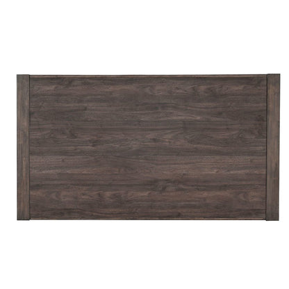 Modern Edge Rectangular Leg Table - Caffe Melamine