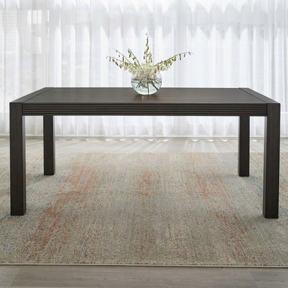 Modern Edge Rectangular Leg Table - Caffe Melamine