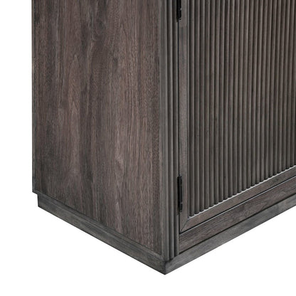 Modern Edge 77 Inch TV Console for Living Room  - Caffe