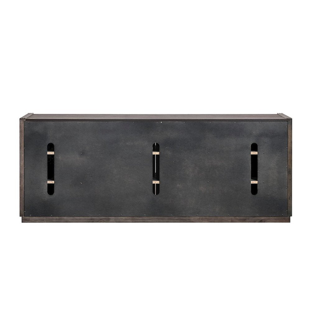 Modern Edge 77 Inch TV Console for Living Room  - Caffe