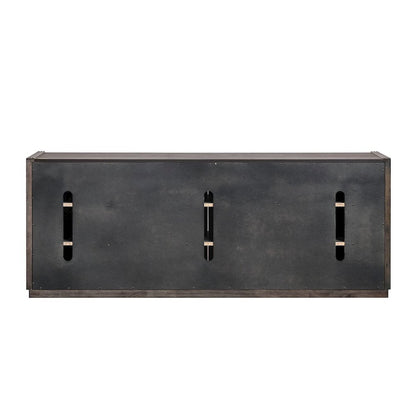 Modern Edge 77 Inch TV Console for Living Room  - Caffe