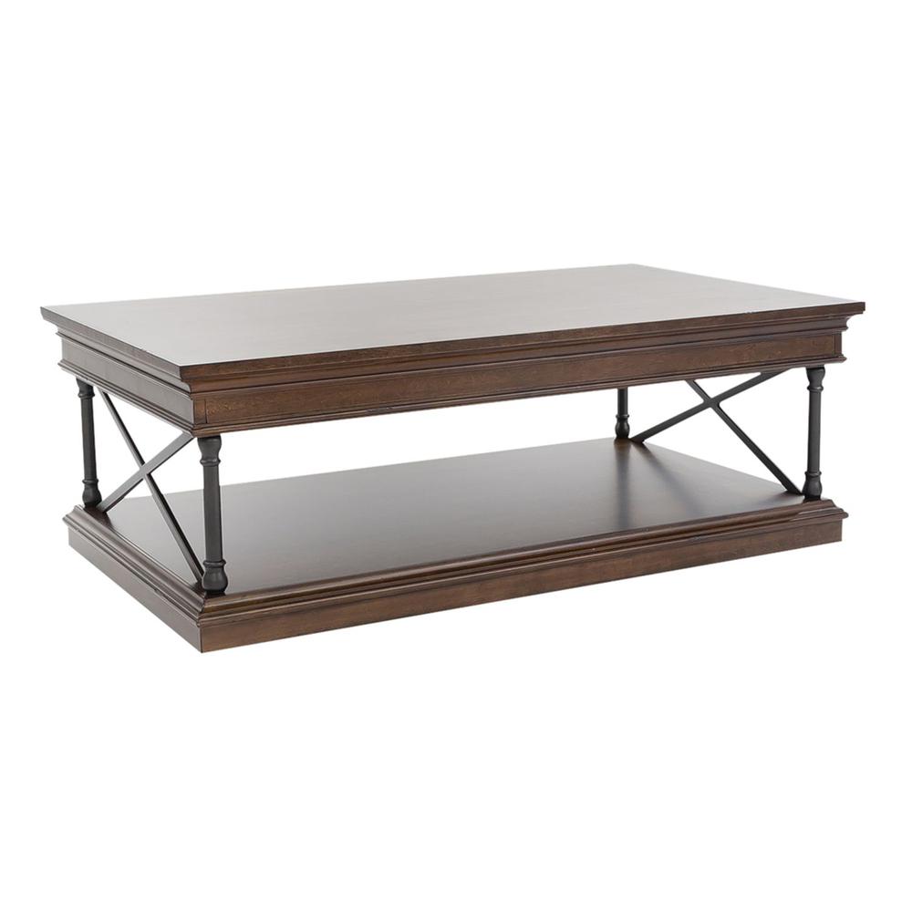 Tribeca Rectangular Cocktail Table in Cordovian Brown