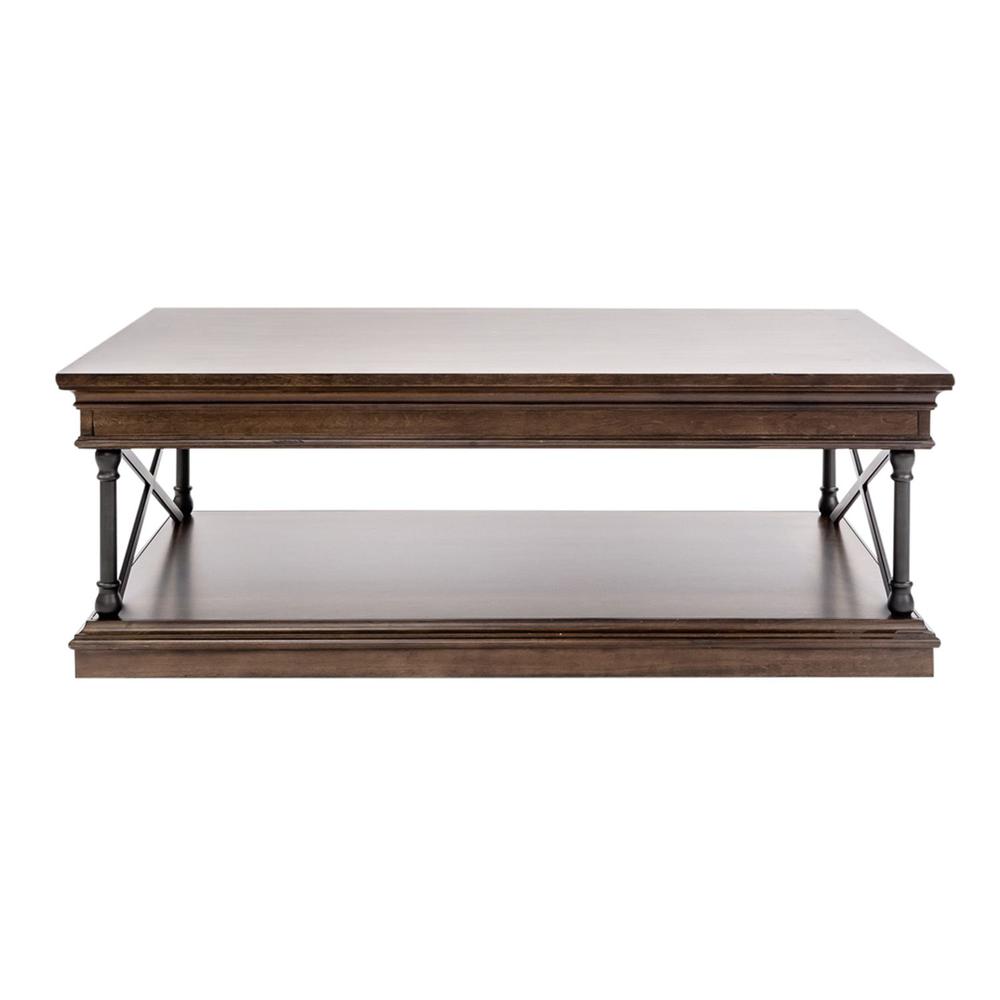 Tribeca Rectangular Cocktail Table in Cordovian Brown