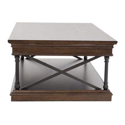 Tribeca Rectangular Cocktail Table in Cordovian Brown