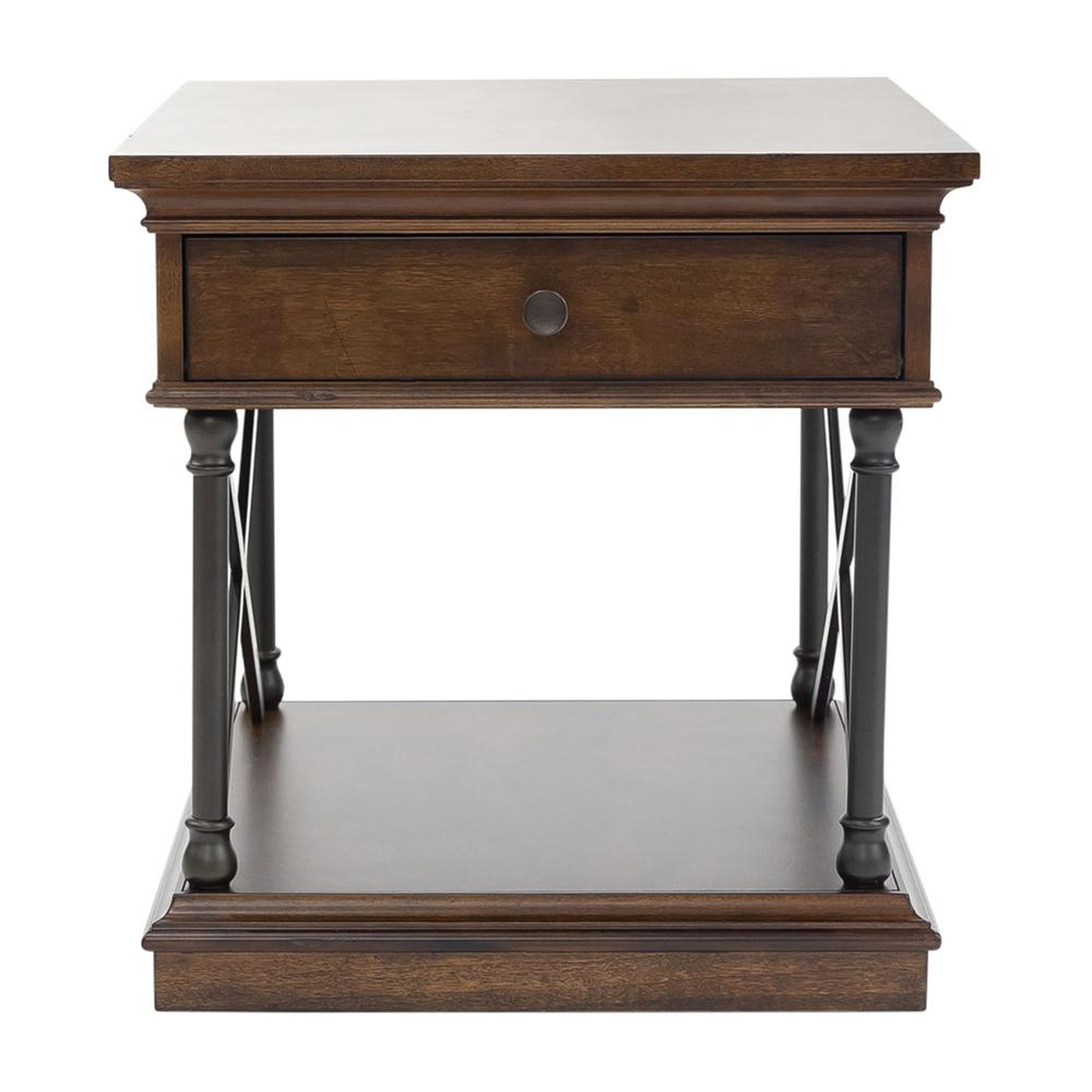 Tribeca Drawer End Table in Cordovian Brown