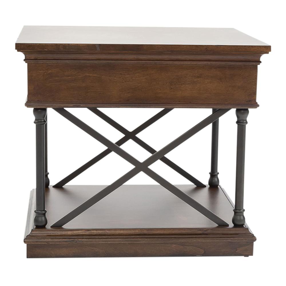 Tribeca Drawer End Table in Cordovian Brown