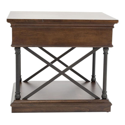 Tribeca Drawer End Table in Cordovian Brown