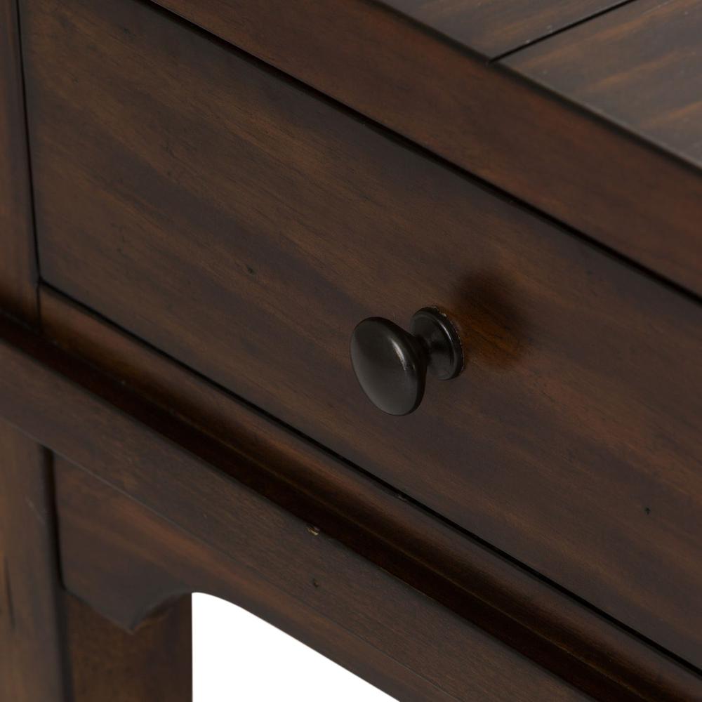 Aspen Skies End Table in Russet Brown