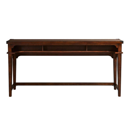 Aspen Skies Console Bar Table in Russet Brown
