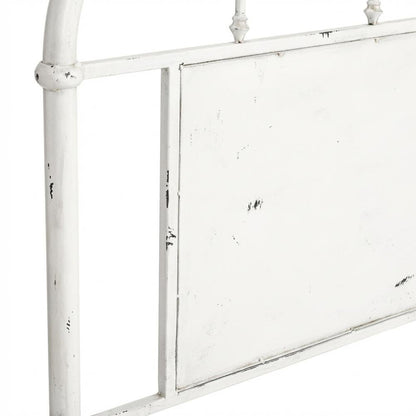 Distressed Metal Twin Headboard Vintage Style Metal Tube Frame
