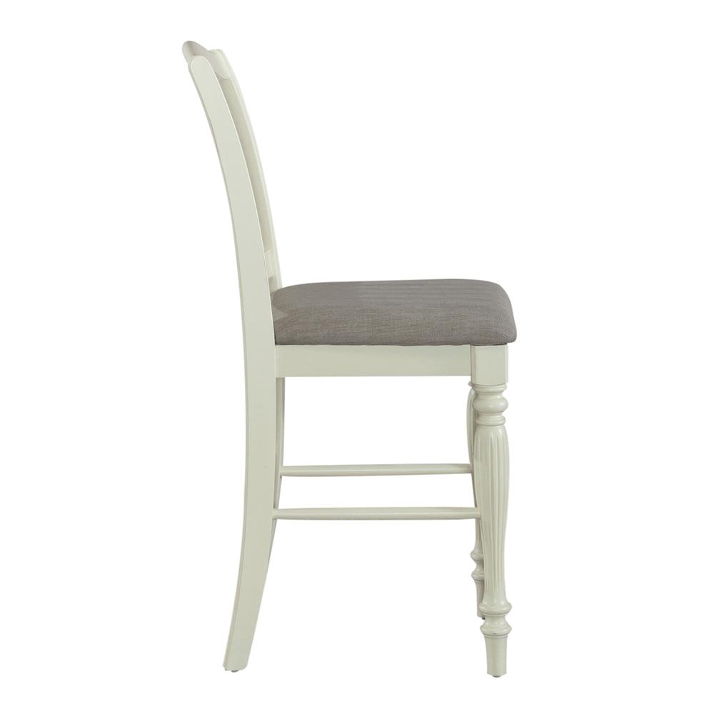 Cumberland Creek Slat Back Counter Chair (RTA)-Set of 2 in Nutmeg