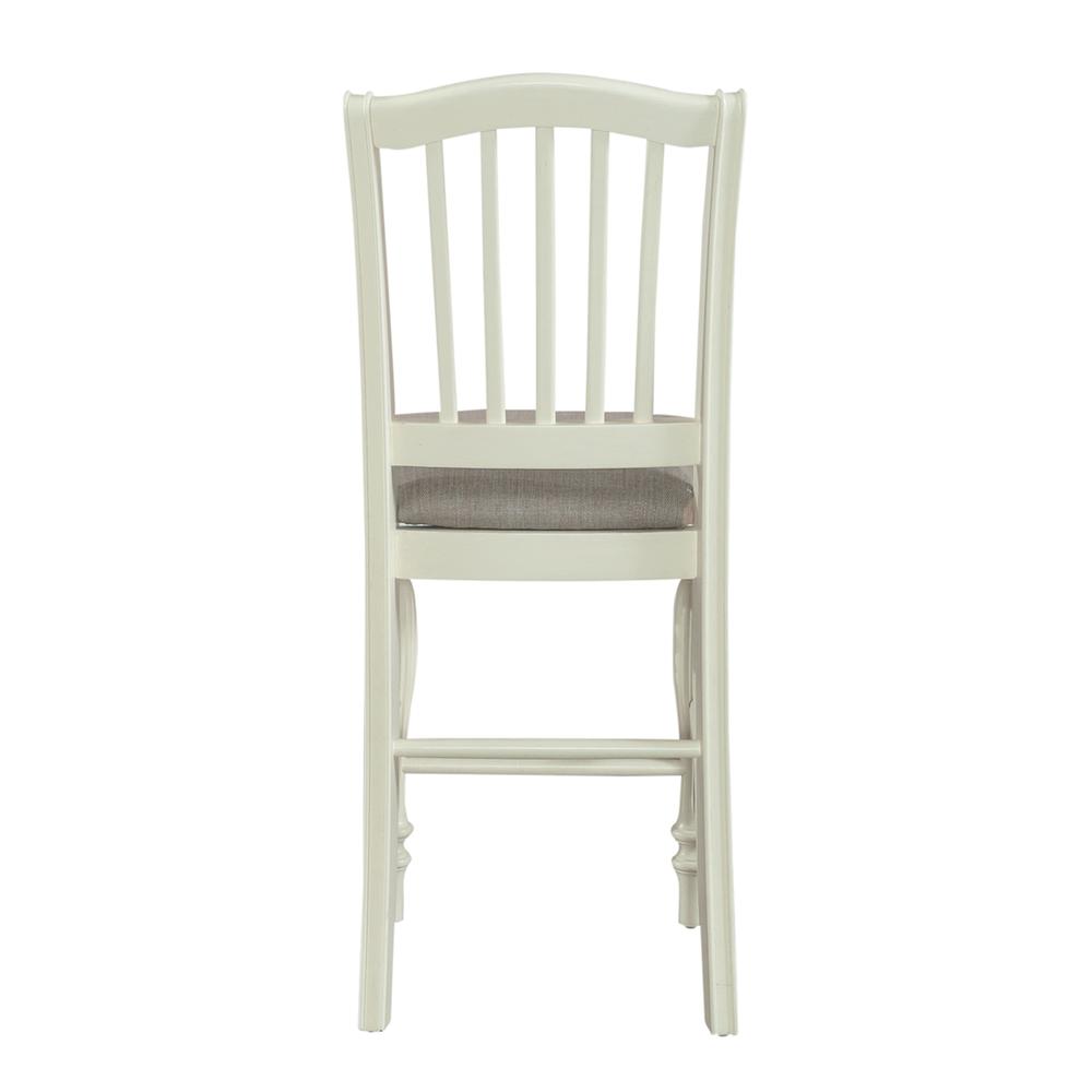 Cumberland Creek Slat Back Counter Chair (RTA)-Set of 2 in Nutmeg