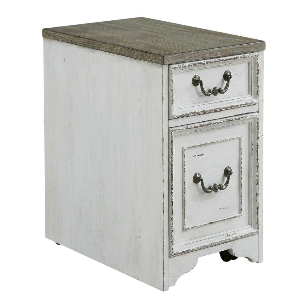 Antique White Mobile File with Classic European Traditional Style