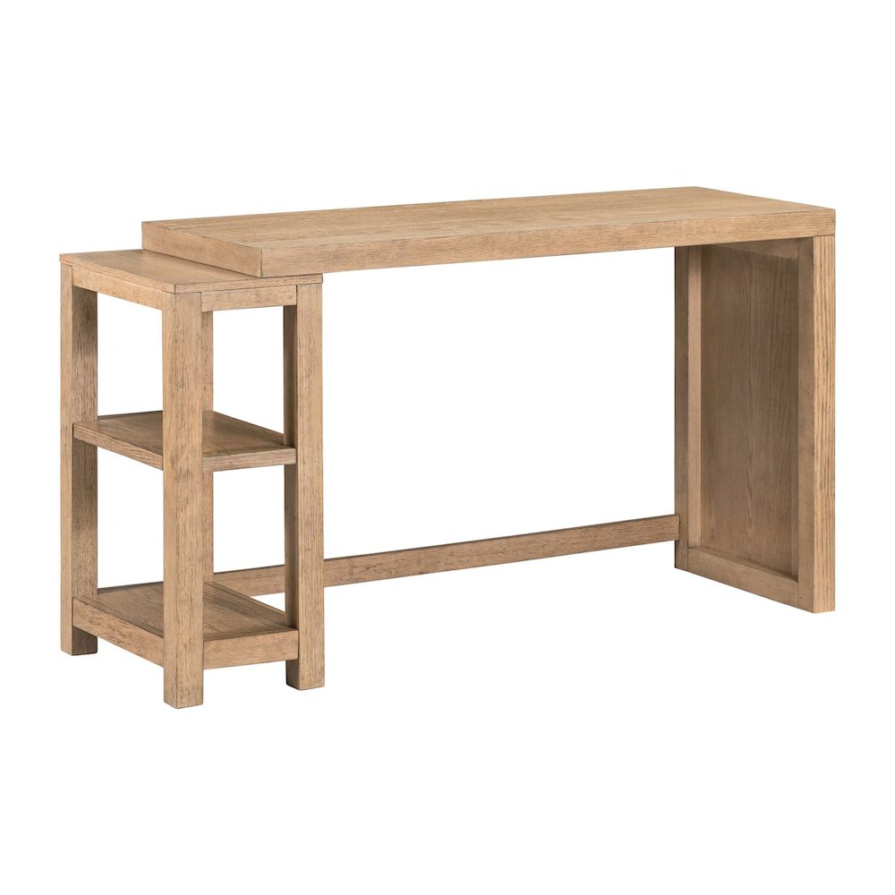Corso Living Room Console Table Desk Contemporary - Brown Oak Wood