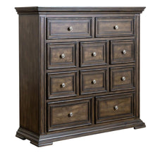 Big Valley 10 Drawer Chesser in Brownstone w/ Heavy Distressing