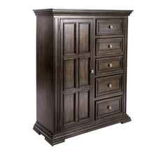 Big Valley Door Chest in Brownstone w/ Heavy Distressing