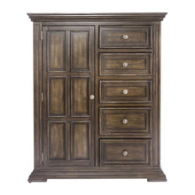 Big Valley Door Chest in Brownstone w/ Heavy Distressing